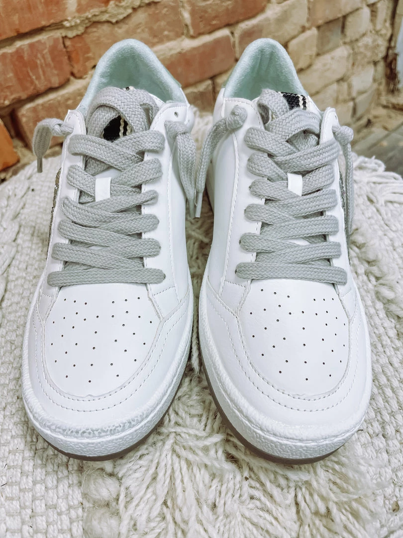 Texas Bling Shoes Paz Star Sneaker- Silver Sparkle 2 Texas Bling Shoes Paz Star Sneaker- Silver Sparkle