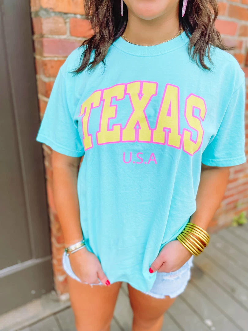 G Ink Texas Chalky Mint Graphic Tees 6 G Ink Texas Chalky Mint Graphic Tees