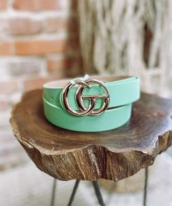 Texas Bling Avocado GG Buckle Belt Belts