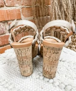 Mia Afia Wedges- Nude