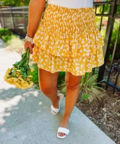 Entro Hadley Floral Socked Tiered Skirt