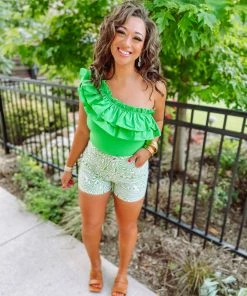 Trend Notes Julianna Abstract Swirl High Waisted Shorts