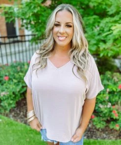 Entro Melody Solid V Neck Top