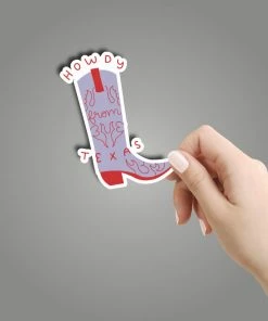 Texas Bling Stickers Howdy From Texas Sticker