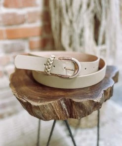 Texas Bling Callie U Buckle Belt- Taupe Belts