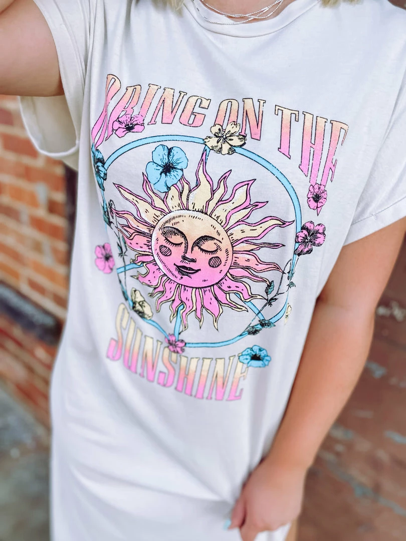 La Vida Bring On The Sunshine T-Shirt Dress 2 La Vida Bring On The Sunshine T-Shirt Dress