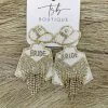 Texas Bling Ally Bride Fringe Jacket Earrings