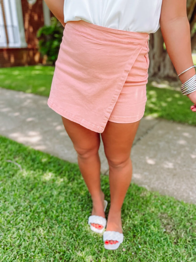 Entro Kaylie Denim Asymmetric Skort 2 Entro Kaylie Denim Asymmetric Skort