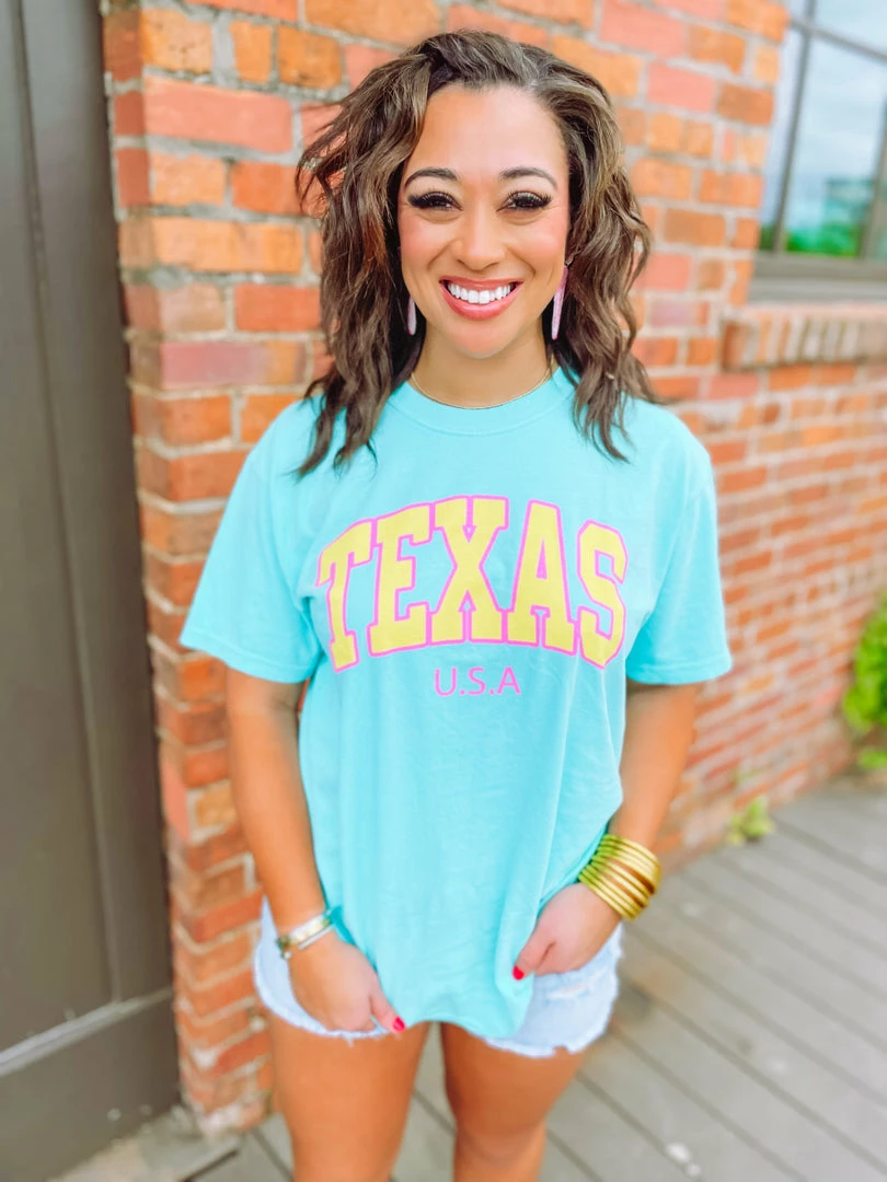 G Ink Texas Chalky Mint Graphic Tees 5 G Ink Texas Chalky Mint Graphic Tees