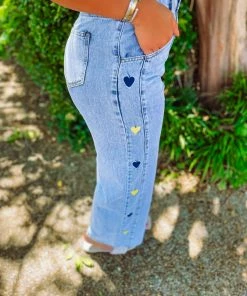 Listicle Maia Denim Washed Wide Bottom Pants 8 Listicle Maia Denim Washed Wide Bottom Pants