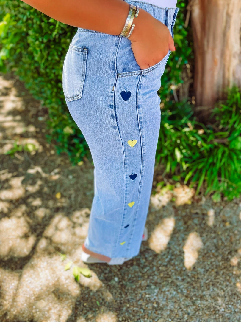 Listicle Maia Denim Washed Wide Bottom Pants 3 Listicle Maia Denim Washed Wide Bottom Pants