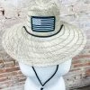 Texas Bling Hats American Flag Straw Hat