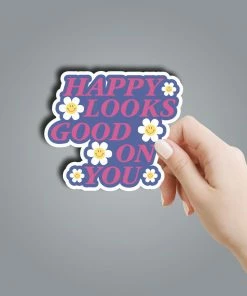 Texas Bling Happy Looks Good On You Sticker