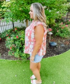 Hayden Plus Peyton Watercolor Smocked Yoke Ruffled Tank Top 9 Hayden Plus Peyton Watercolor Smocked Yoke Ruffled Tank Top