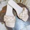 Fortune Dynamic Neutral Babe Ball Twist Sandals- Natural