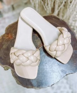 Fortune Dynamic Neutral Babe Ball Twist Sandals- Natural
