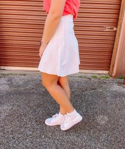 Bluivy Bottoms Madisyn Sweater Knit Mini Skirt- Cream