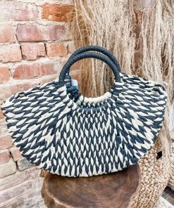 Texas Bling Delaney Straw Beach Bag