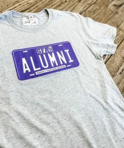 G Ink License Plate SFA Alumni- Heather Grey