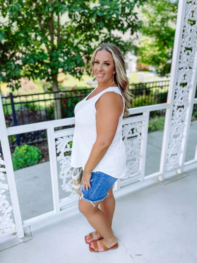 Zenana Premium Elina Basic Flowy Tank Top- Bone Plus 4 Zenana Premium Elina Basic Flowy Tank Top- Bone Plus