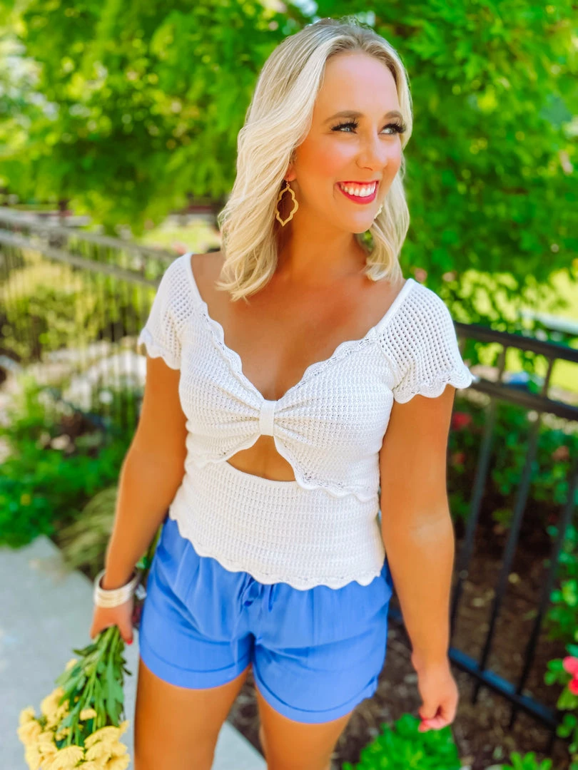 Promesa USA Tops Flora Knit Sweater Top 1 Promesa USA Tops Flora Knit Sweater Top