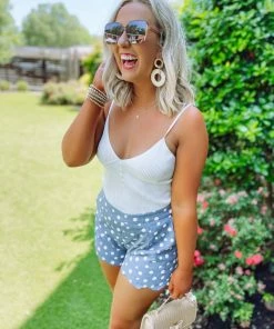 Trend Notes Take Me Away: Resort Edition Kora Rib Knit Buttoned Cami Top- White