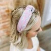 Texas Bling Lena Floral Pastel Knotted Headband- Pink