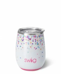 Texas Bling Confetti Stemless Wine Cup 14oz Gifts
