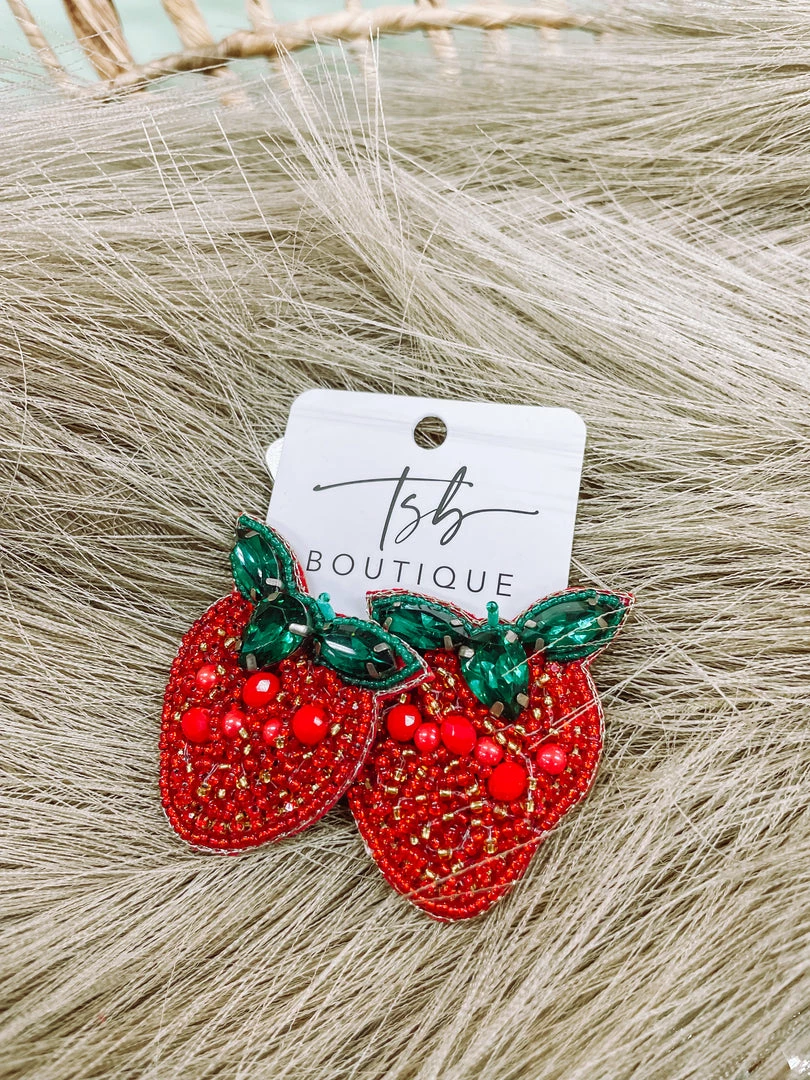 Texas Bling Jewelry Fresas Stud Earrings 1 Texas Bling Jewelry Fresas Stud Earrings