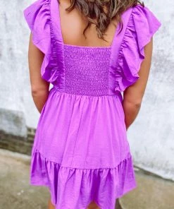 Entro Shelby Ruffled V Neck Tiered Dress Dresses 10 Entro Shelby Ruffled V Neck Tiered Dress Dresses