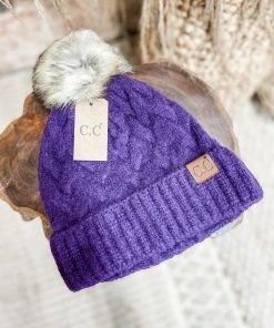 Texas Bling Lillie Chunky Braided Knitted Beanie