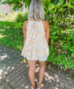 Entro Leah Floral Ruffled Neck Line Top 10 Entro Leah Floral Ruffled Neck Line Top