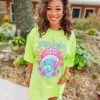 Pierce + Pine Here Comes The Sun T-Shirt Dress Neon Fit Check