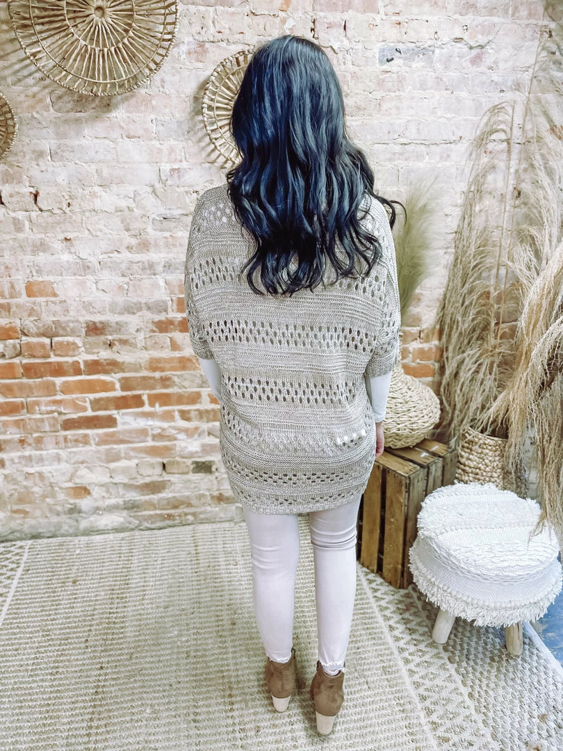 Ces Femme Tara Crochet Knit Sweater Tops 4 Ces Femme Tara Crochet Knit Sweater Tops