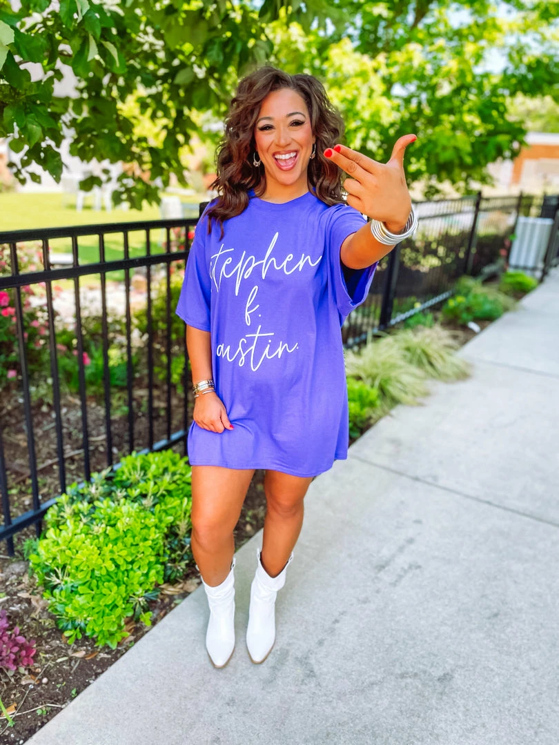 G Ink Stephen F. Austin T-Shirt Dress 1 G Ink Stephen F. Austin T-Shirt Dress