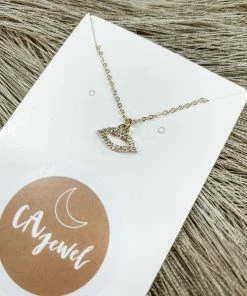 Texas Bling My Lips Are Sealed Necklace Jewelry