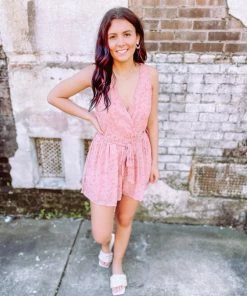 She + Sky Jolie Floral Print Romper Rompers & Jumpsuits