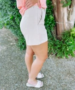 Mittoshop Raya Front Pocket Shorts- Sand