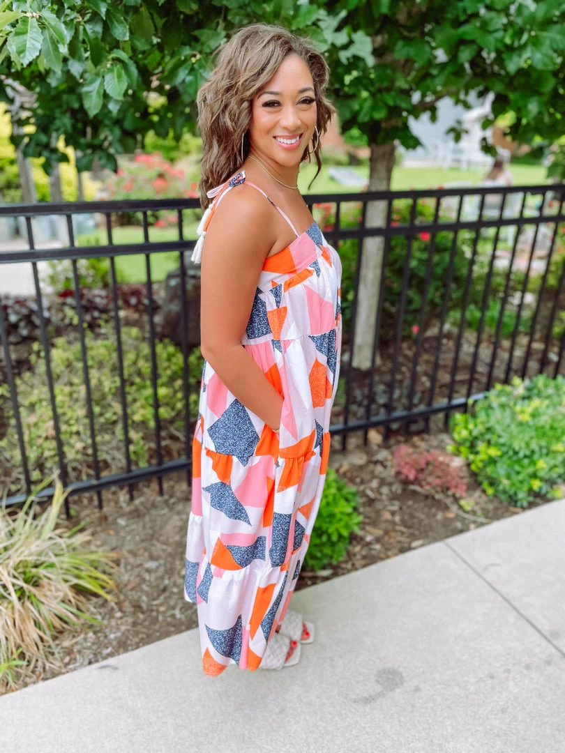 Entro Molly Geometric Maxi Dress Dresses 4 Entro Molly Geometric Maxi Dress Dresses