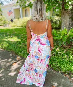 Flying Tomato Lila Palm Leaf Woven Maxi Dress 7 Flying Tomato Lila Palm Leaf Woven Maxi Dress