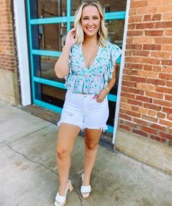 Entro Artemis Floral V Neck Butterfly Pleated Top Tops 7 Entro Artemis Floral V Neck Butterfly Pleated Top Tops