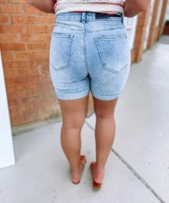 Risen Addy Mid Thigh Boyfriend Shorts