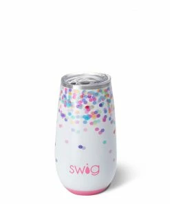Texas Bling Gifts Confetti Stemless Flute 6 Oz