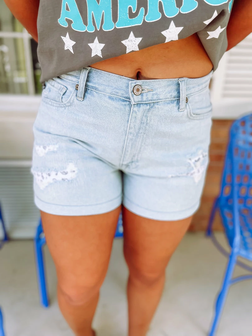Kancan Shelley High Rise Repaired Mom Shorts 1 Kancan Shelley High Rise Repaired Mom Shorts