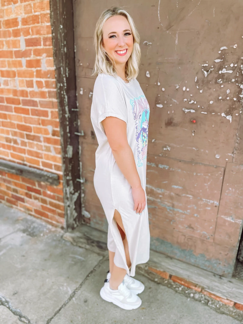 Faith Apparel Dresses Wild West Midi T-Shirt Dress 3 Faith Apparel Dresses Wild West Midi T-Shirt Dress