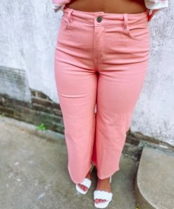 Entro Ayla Peach High Waisted Denim Pants
