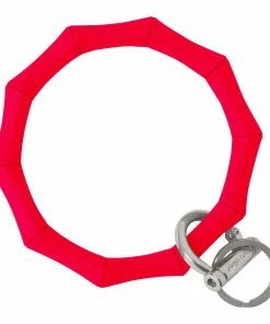 Texas Bling Bamboo Bangle Bracelet Key Ring- Red Gifts