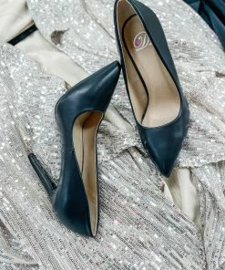 Fortune Dynamic Cindy Black PU Heels Shoes