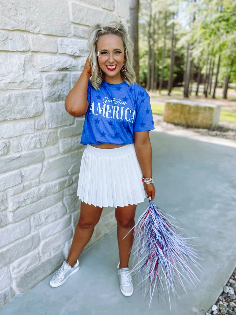 Very J Bottoms Kenna Pleated Skirt- White 5 Very J Bottoms Kenna Pleated Skirt- White