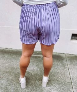 Listicle Bottoms June Flowy Satin Shorts- Lavender 11 Listicle Bottoms June Flowy Satin Shorts- Lavender